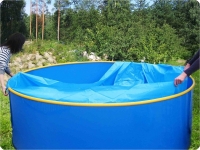 Пленка вкладыш 3.4м диаметр на разную высоту бассейнов